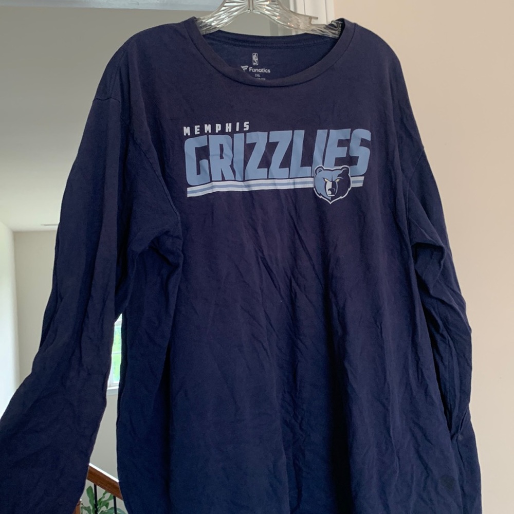 Long sleeve memphis grizzlies shirt